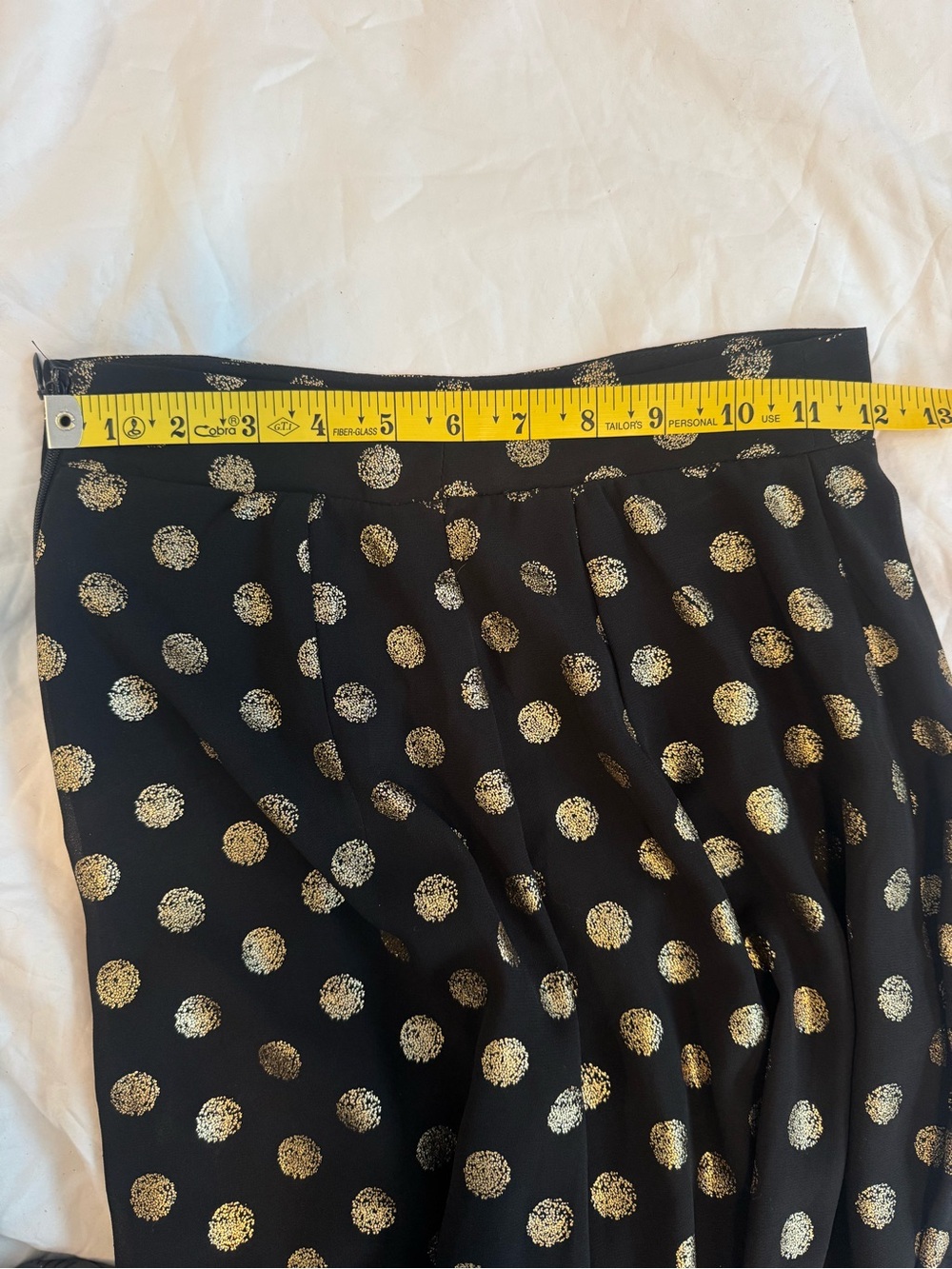 Show Me Your Mumu Campbell High Slit Pants Black Gold Polka Dot Wide Leg REVOLVE - Picture 9 of 9